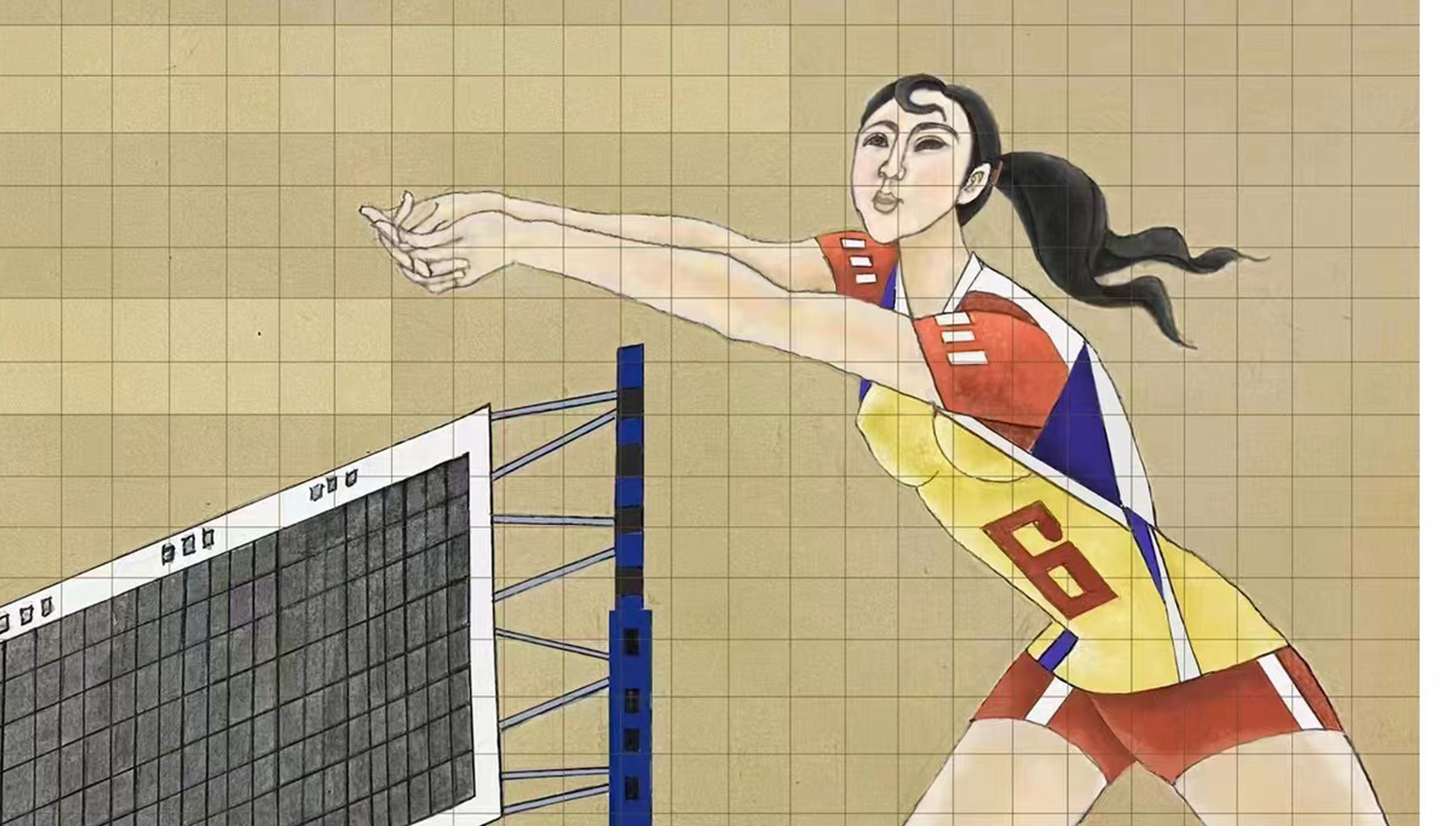 队员拼尽全力，为胜利拼搏努力