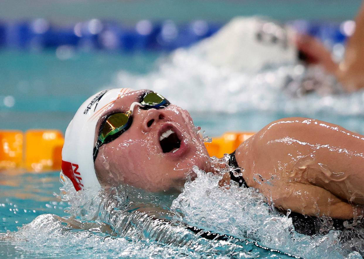 法国名将夺得女子游泳比赛金牌 法国名将夺得女子游泳比赛金牌